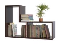 Стеллаж ПК-9, цвет Венге ширина 90 см, полка для книг, модульный элемент