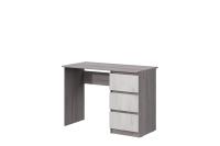 Стол письменный МС "Соната" Цвет Дуб Крафт Серый, Дуб Крафт Белый, ширина 110см, большой, ученический, длинный, с ящиками