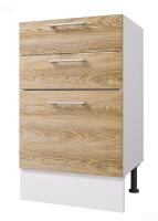 Кухонный модуль Оптима Стол 80 - 3 ящика, цвет Сосна бран