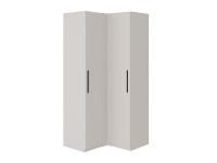 Шкаф угловой 2 дверный ВЕРОНА цвет Сатин ширина 100 см с полками и штангой ЛДСП в спальню, гостиную и прихожую