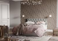 Кровать Луара 1600х2000 Белая с мягким изголовьем ЛДСП для взрослых и подростков