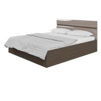 Кровать 1,6 м Ненси, цвет Венге/Капучино глянец спальное место 160*200 см ЛДСП для взрослых и подростков