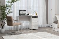 Стол письменный МС "Алисия" Цвет Анкор светлый, ширина 110см, большой, ученический, длинный, с ящиками