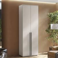 Шкаф Норд 2-х створчатый Кашемир, ширина 80 см с полками и штангой, для спальни или прихожей