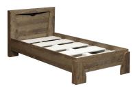 Кровать одинарная 33.07 Лючия, цвет кейптаун / венге, ширина 90 см, с настилом, в спальню