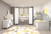 Молодёжная МС ЭГО набор 6, кровать ширина 80см, шкаф, комплект в спальню, комод