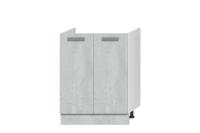 Кухонный модуль "Тифани" М-60 Белый, Бетонный Камень, ширина 60 см, польный, с полками