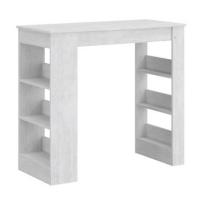 1Plus1 Стол обеденный 5 барный (молокай), ширина 110 см, с полками