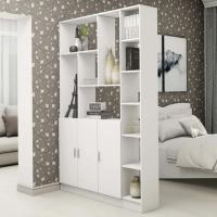 Зонирующий стеллаж-перегородка Гамма Белый, ширина 150 см с полками для документов или игрушек, для офиса