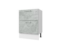 Кухонный модуль Оптима Стол 60 - 2 ящика, цвет Гранит маус