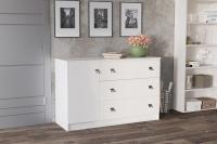 Комод Лофт 3 Белый