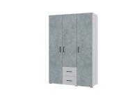 Шкаф распашной "Victor" 3-х створчатый с 2 ящиками цвет Сонома ширина 120 см с полками для спальни, гостиной, прихожей ЛДСП