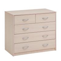 Комод 5 ящиков 900х480х800 Венге светлый