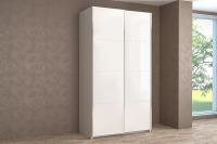 Шкаф купе Иннэс 5 1,2 Бодега и белый глянец, ширина 120 см, шкаф для одежды, в спальню, в прихожую