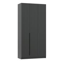 Шкаф для одежды 67.08 Брандо, ЛДСП, ширина 120 см, цвет диамант серый, трёхдверный, с полками, со штангой, в спальню, в рпихожую