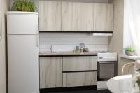 Кухонный гарнитур Равенна макси 1800, Цвет Дуб браун, ширина 180 см, с навесными шкафами, с выдвижными ящиками, с тумбой под мойку