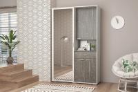 Прихожая Иннэс 4 Камень тёмный и Бетон светлый, ширина 300 см, прихожая комплект, вешалка для одежды