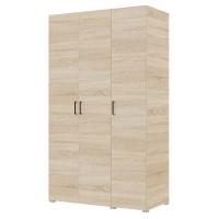 Шкаф 3ств 1350 Бостон, цвет Сонома (2 ящика+полки БМ+штанга)