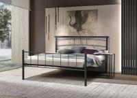 Кровать двойная 42.25 Токио, цвет черный, ширина 160 см, металлическая, лофт, в спальню