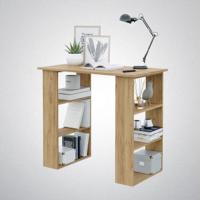 Стол 2 ASTI, цвет Крафт золотой, ширина 92 см, учебный, компьютерный для школьника или студента, ученический с полками