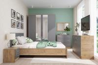 Спальня Кэт 7 набор 8, ширина кровати 160см, комплект мебели для спальни, шкаф для одежды, комод