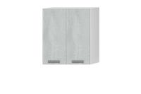 Кухонный модуль "Тифани" В-60 Белый, Бетонный Камень, ширина 60 см, навесной, с полками