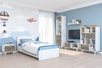 Молодёжная МС ЭГО набор 4, кровать ширина 80 см, шкаф, комплект в спальню, комод