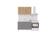 Кухня Point 120, цвет Белый/Крафт золотой-Бетон