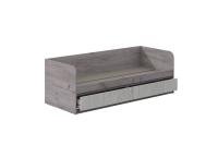 Кровать МС "Соната" цвет Дуб Крафт Серый, Дуб Крафт Белый, 80 см , подростковая для подростка мальчика и девочки, напольная, с ящиками