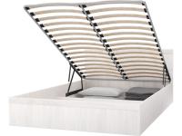 Модуль Спальни САБРИНА-2 Кровать КД-1.12 1600 подъёмный механизм Ясень анкор светлый спальное место 160 см на 200 см ЛДСП для подростков для взрослых