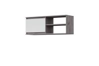 Полка МС "Соната" 110см, цвет Дуб Крафт Серый, Кашемир, навесная, в спальню, в гостиную