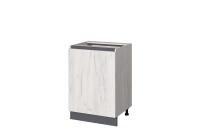 Кухонный модуль "Лиана" Н-600 Дуб Крафт Белый, Графит, ширина 60 см, с полками