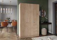 Шкафы Лофт 3х створчатый Дуб Сонома