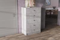 Комод Лофт 5 Цемент Светлый