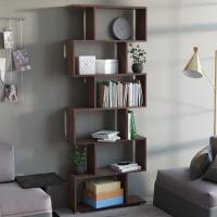 Стеллаж Слим Дуб Венге, ширина 80, с полками, открытый, для гостиной, зала или спальни