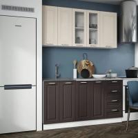 Кухня Вита Шато 1600х600 КРЕМ / Шато АРАБИКА, для кухни, для дома, с полками и выдвижными ящиками