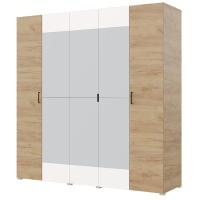 Шкаф 5ств 2250 Бостон З-450, цвет Крафт золотой/Белый(2 ящика+полки Б+штанга)