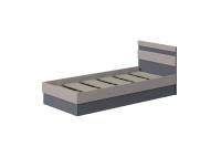 Кровать МС "Соната" цвет Графит, Кашемир, 90 см , подростковая для подростка мальчика и девочки, напольная, односпальная