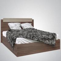 Кровать двуспальная "ЭКО" 160х200 Ясень шимо, подростковая для подростка мальчика и девочки, напольная, детская