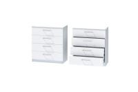 Комод 1 Иннэс 7 Белый, ширина 80 см, комод с ящиками, в гостиную, в спальню