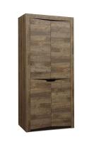 Шкаф для одежды 33.03 Лючия (2-х дверный), кейптаун, ширина 107.8 см, распашной, ЛДСП, в спальню, для одежды, с полками, с ящиками, в гостиную