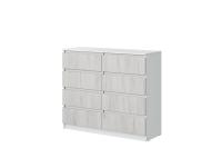 Комод №3 "Соната" цвет Белый текстурный, Дуб Крафт Белый, ширина 120 см, для спальни, с ящиками, гардеробная