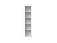 Угловой модуль гардероба МАКС, 50х36х233 см, цвет Белый, стеллаж в спальню с полками высокий