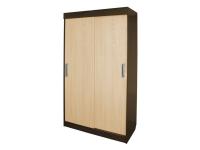 Шкаф-купе ПШ-1.10 Пегас Венге / Дуб молочный ширина 100 см высота 210 см ЛДСП с полками со штангой