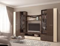 Гостиная Гамма, цвет Венге/Венге-Дуб молочный (без зеркала)