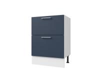 Кухонный модуль Оптима Стол 60 - 2 ящика, цвет Холст сапфир
