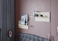 Полка настенная 12 Дуб Крафт Белый