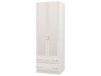 Модуль Спальни САБРИНА-2 Шкаф ПШ-5 (без зер.)Ясень анкор светлый ширина 80 см высота 230 см ЛДСП с ящиками с полками напольный в спальню в прихожую в гостиную