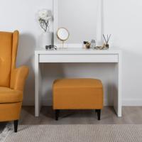 Стол туалетный Энкель с ящиком, 100x78х40 см, белый, ширина 100 см, в спальню для косметики и визажа, в прихожую