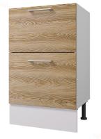 Кухонный модуль Оптима Стол 60 - 2 ящика, цвет Сосна бран